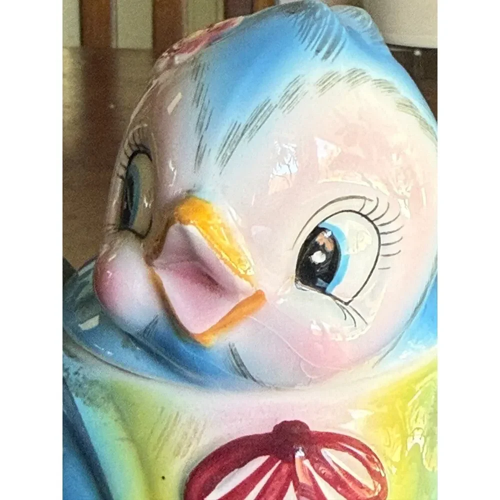 Vintage MCM 50’s Lefton Bluebird Sugar #7170 Anthropomorphic Kitschy